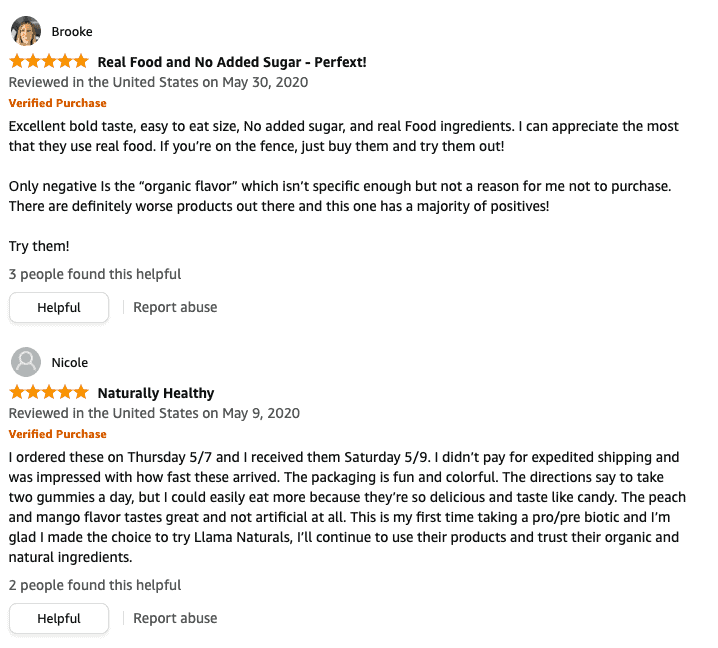 Llama-Naturals-5-star-reviews